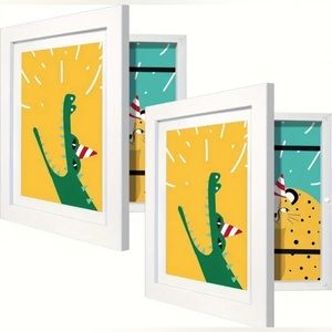 NEW 2 Art Picture Frames 6x8". Add multiple art to frames over each other!